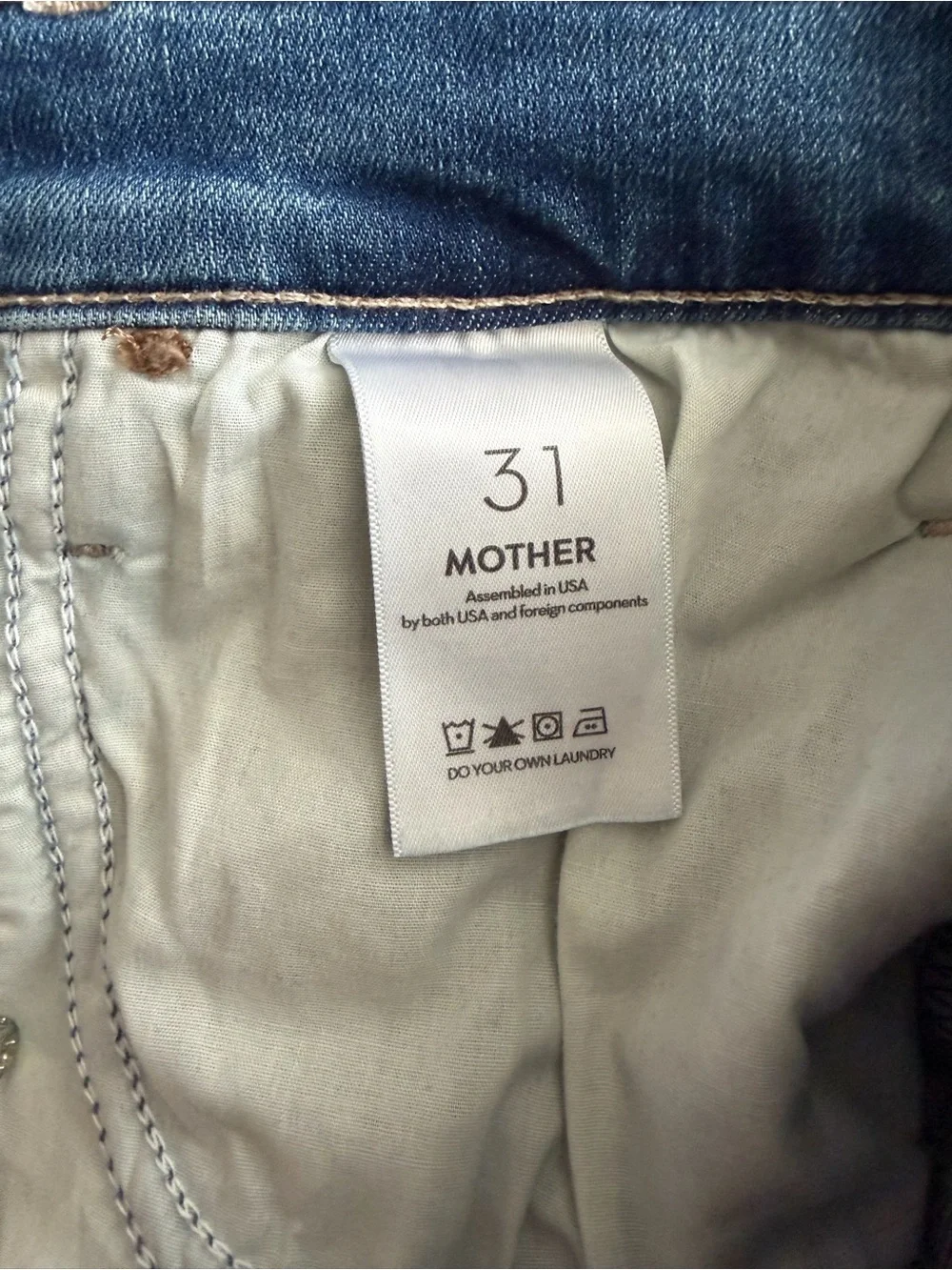 NWT Size 31 Mother Denim The Hustler Ankle Fray Jeans in Healing Jar - Picture 11 of 12
